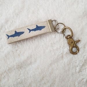 Custom Handmade Shark Keychain / Key Wristlet